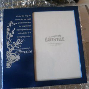 Baudville Blue Frame - You Make A World of Differe